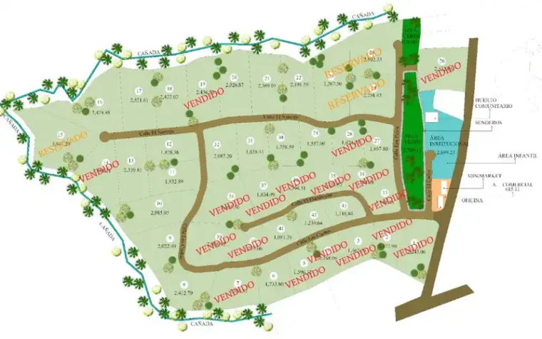 plano proyecto terenos en venta jarabacoa